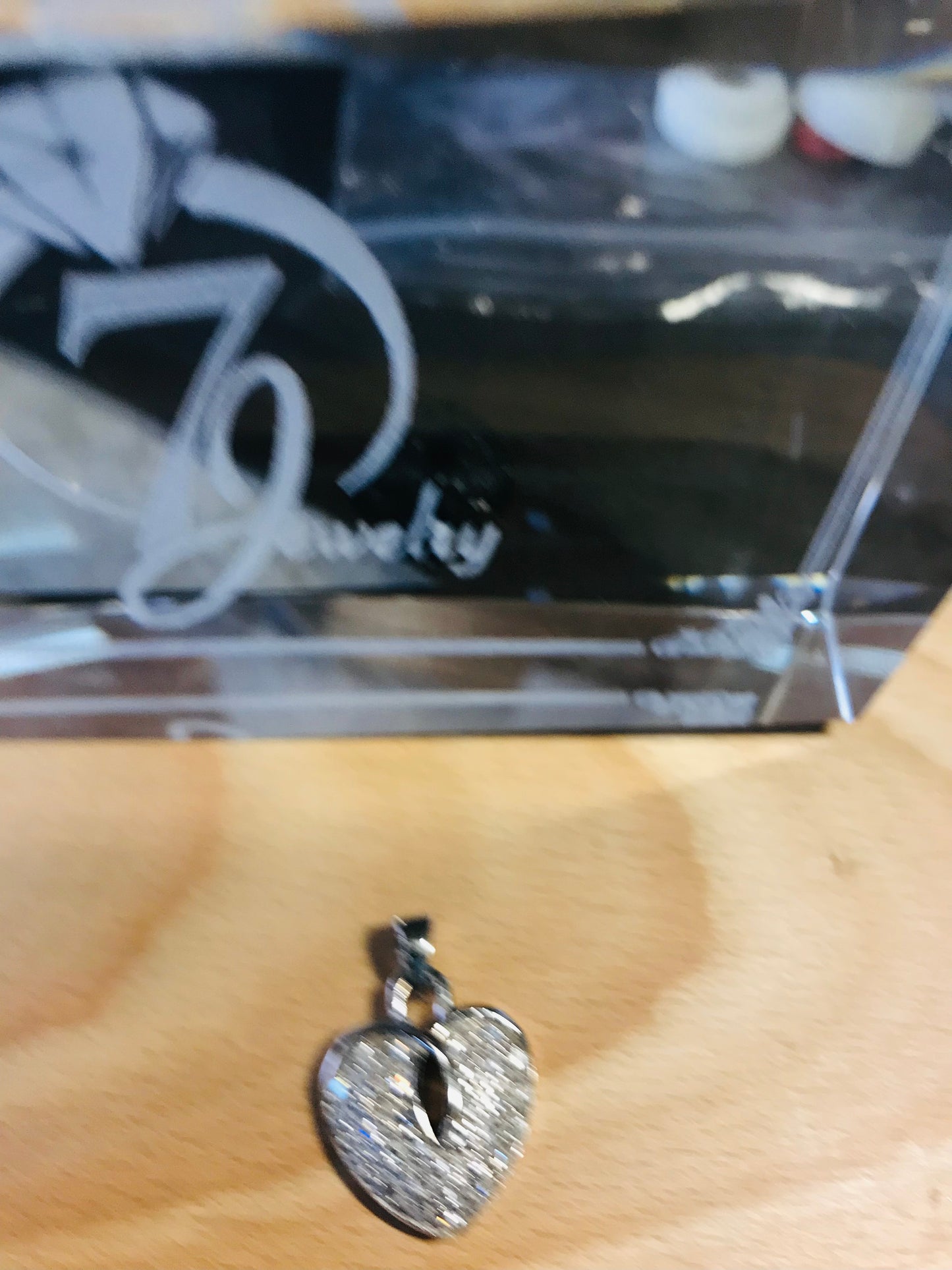 Pendentif coeur en argent sterling