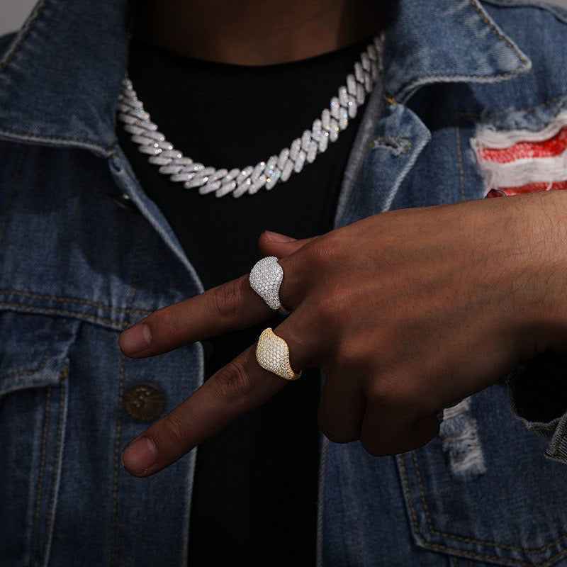 Bagues en argent véritable avec moissanite