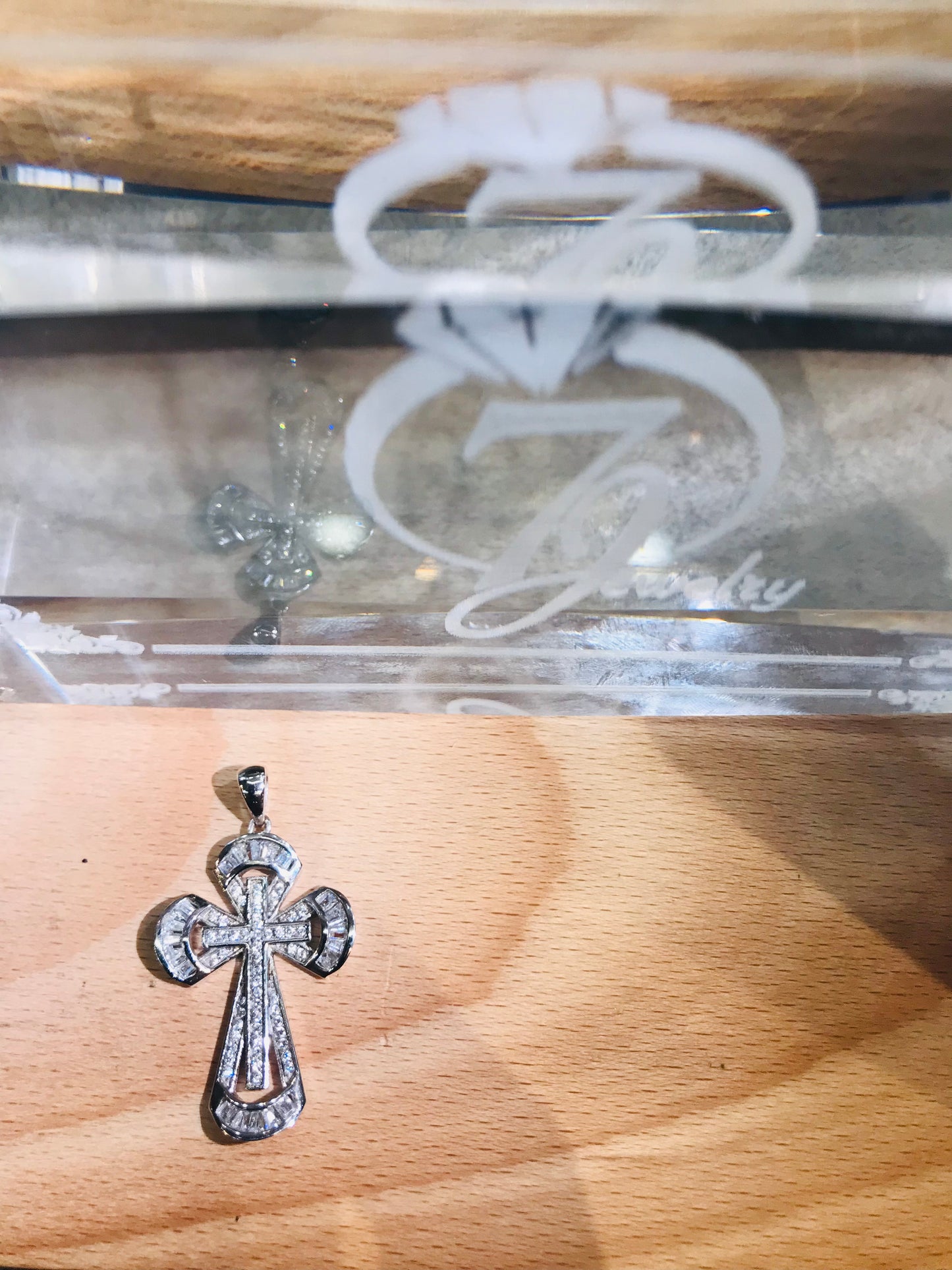 Pendentif croix en argent sterling