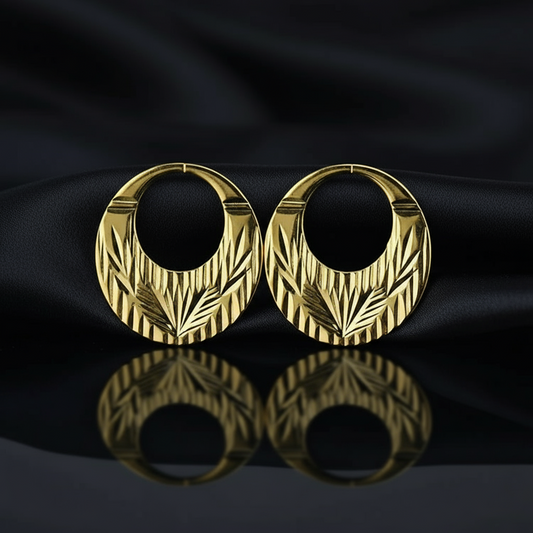 Real Silver Latest Design Nattiyan Earrings (Sizes Available)