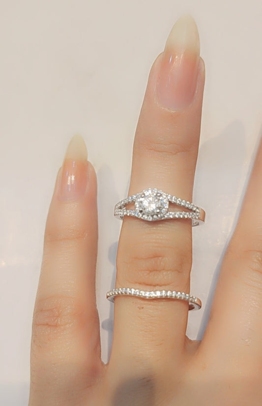 Alliance en argent sterling