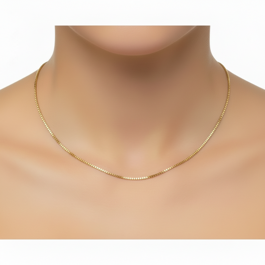 Real Gold box Chain (0.6mm)