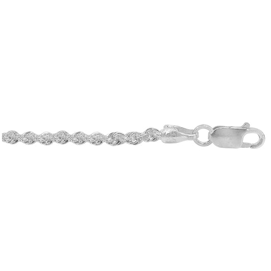 Sterling silver silk rope chain(3mm)