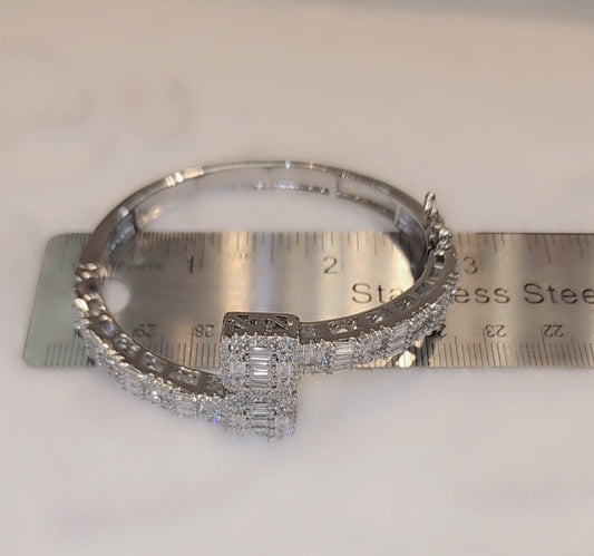 Iced out bangle