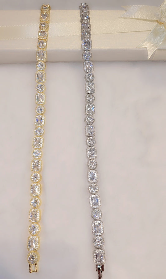 Bracelet plaqué or glacé