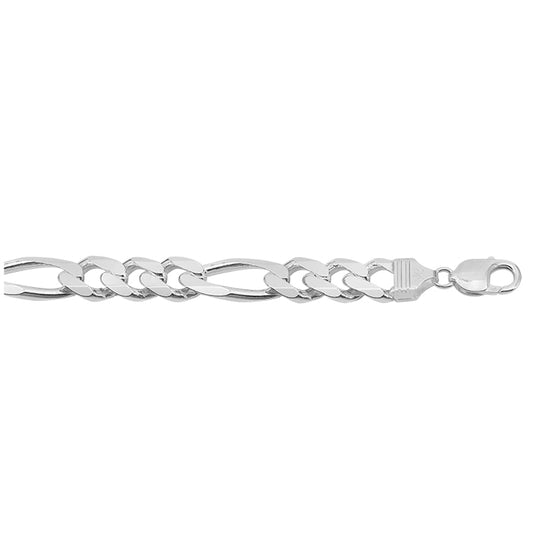 Chaîne figaro en argent sterling (11 mm)