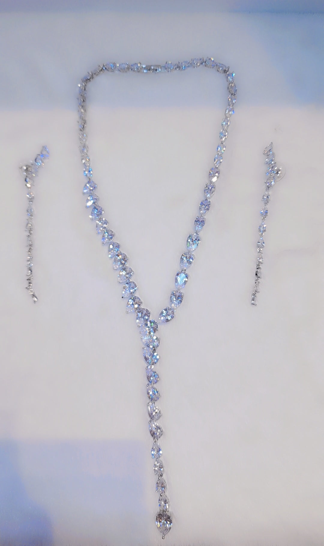 Ensemble plaqué or blanc