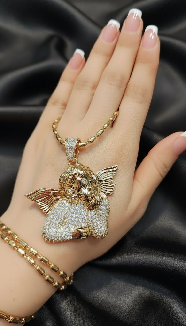 Pendentif plaqué or