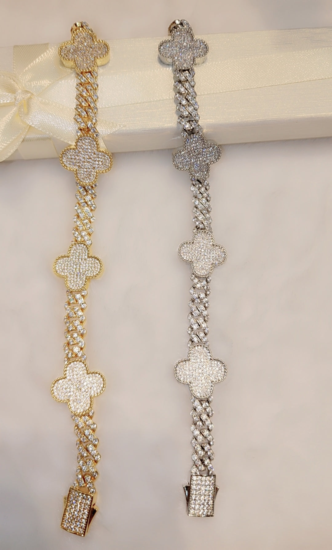 Bracelet plaqué or glacé