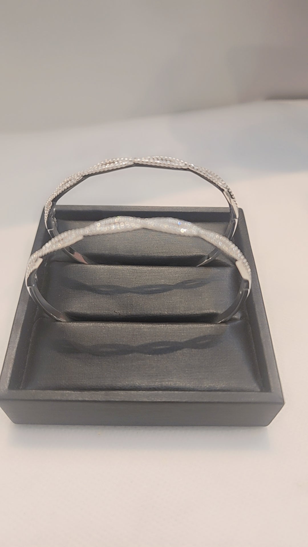 Bracelets en argent véritable avec pierre en oxyde de zirconium