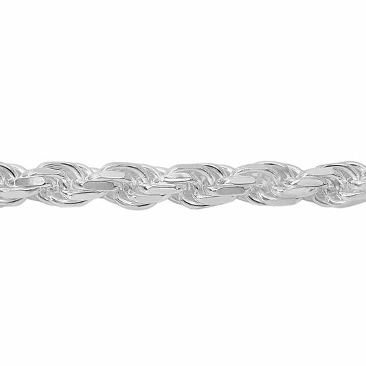 Chaîne en argent sterling taille diamant (3,2 mm)