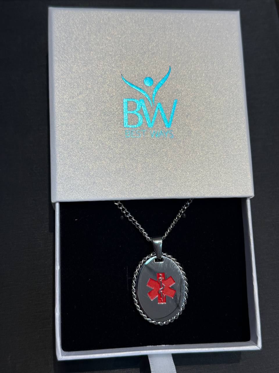 Medical Alert Heart Necklace – Gold Stainless Steel