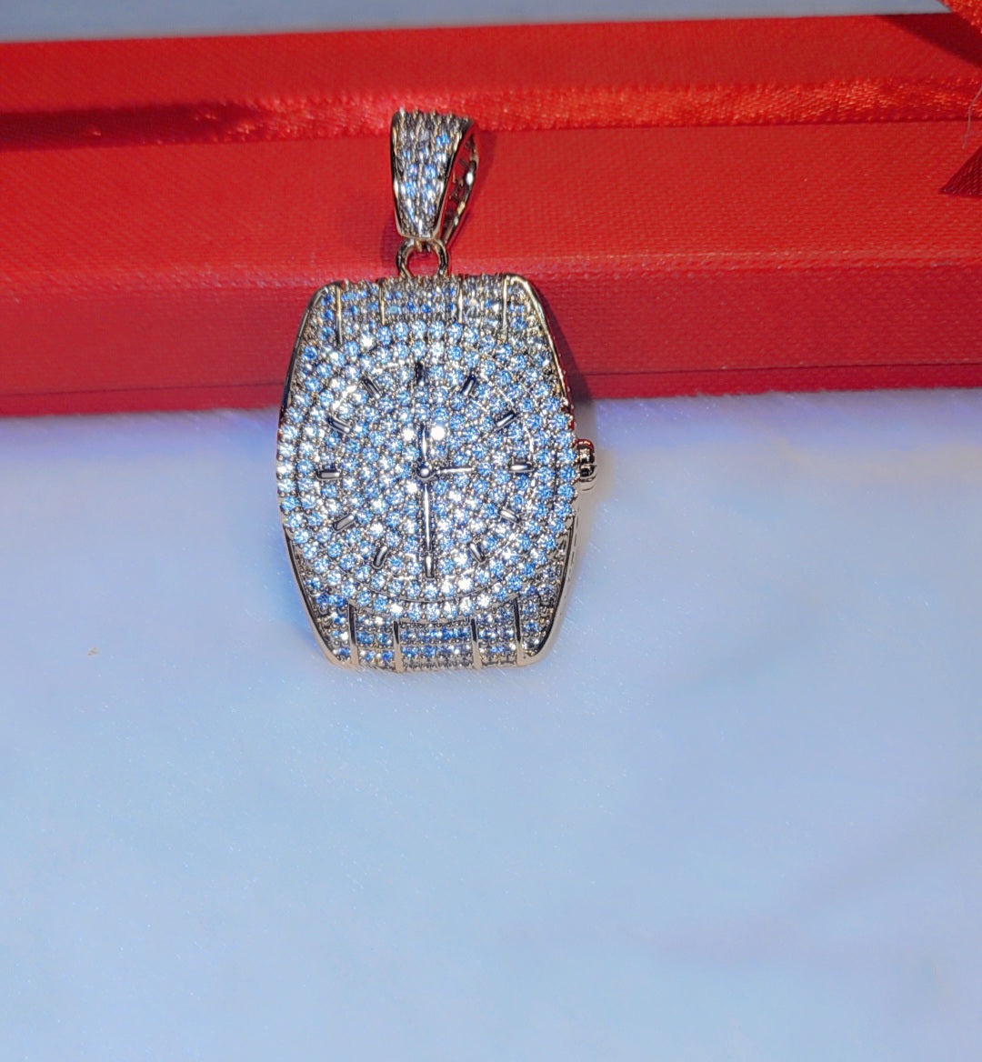 Pendentif plaqué or glacé