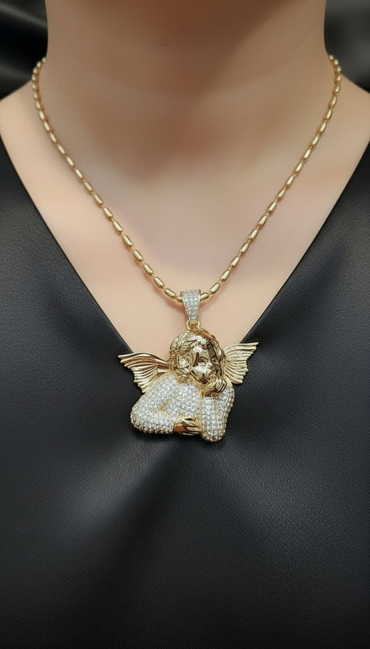 Pendentif plaqué or