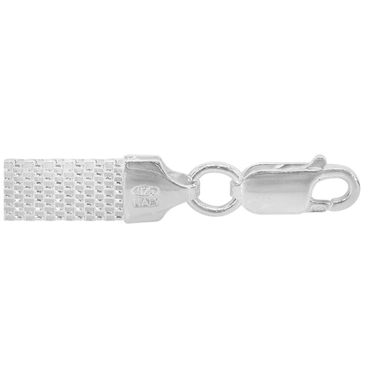 Sterling Silver flat Korean chain(7mm)