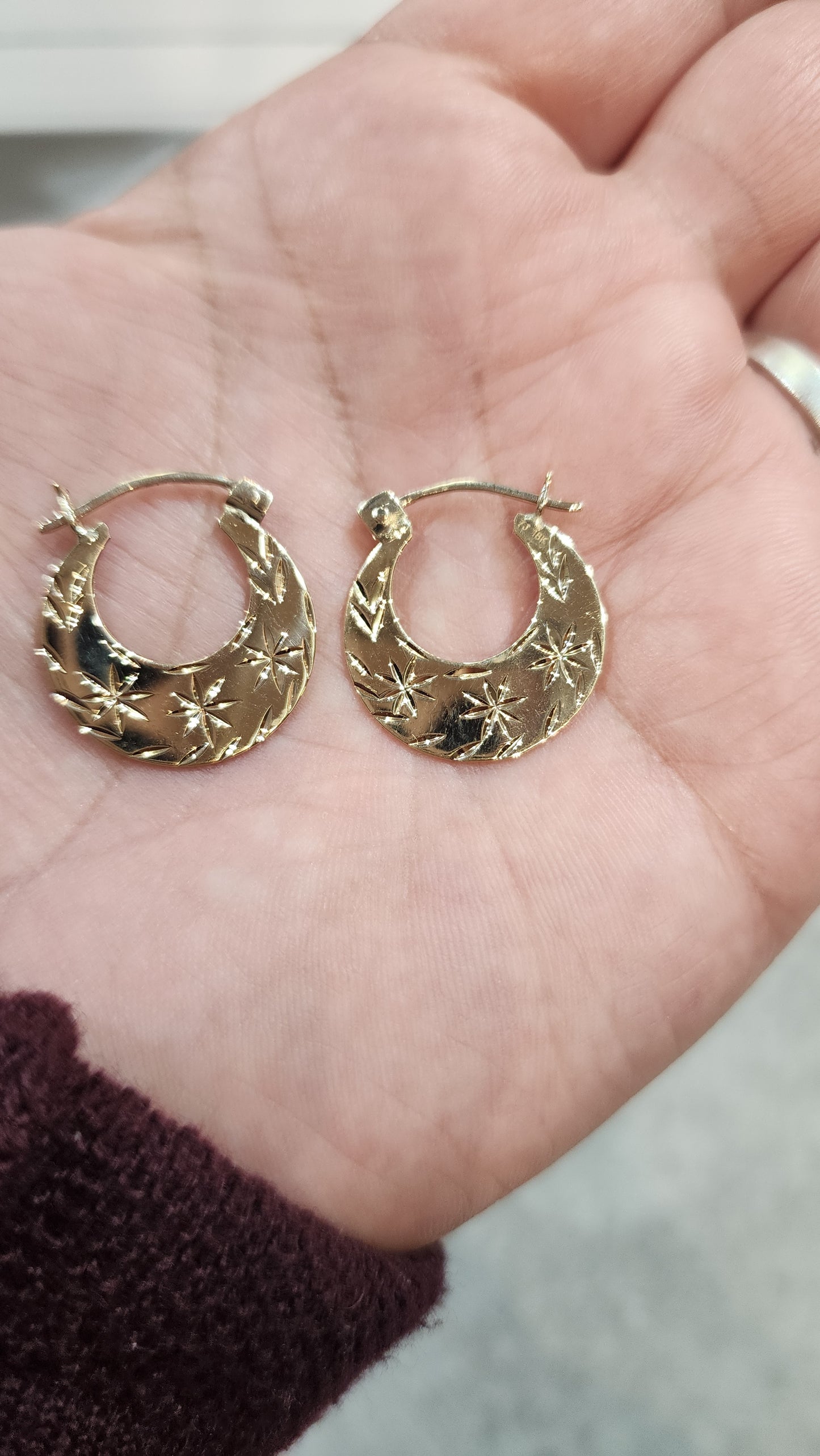 18k ਅਸਲੀ ਸੋਨੇ ਦੇ ਨੱਟੀਆਂ ਕਸਟਮਾਈਜ਼ਡ