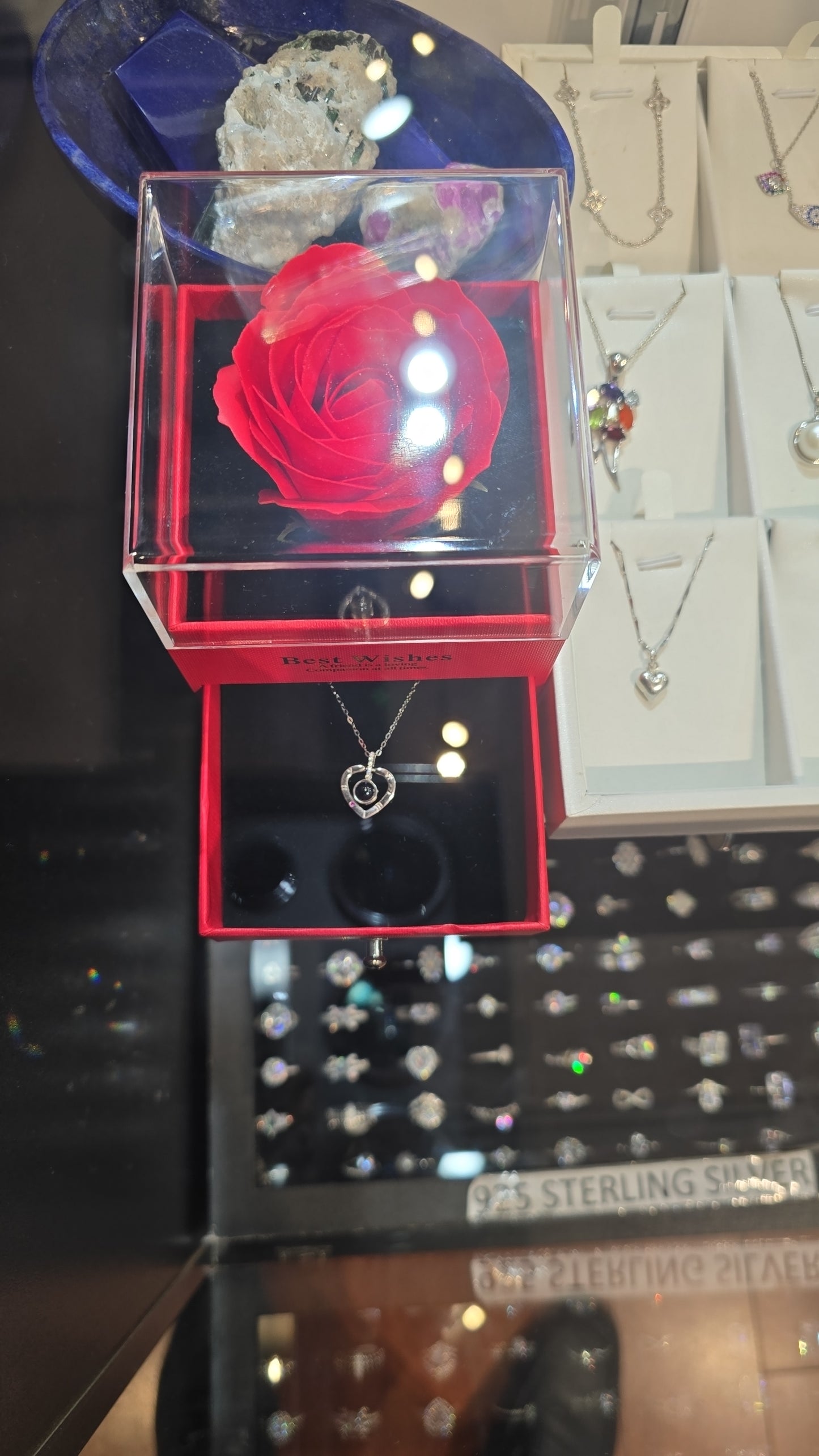 316L stainless steel 100 languages Ilove you Valentine's Day present necklace