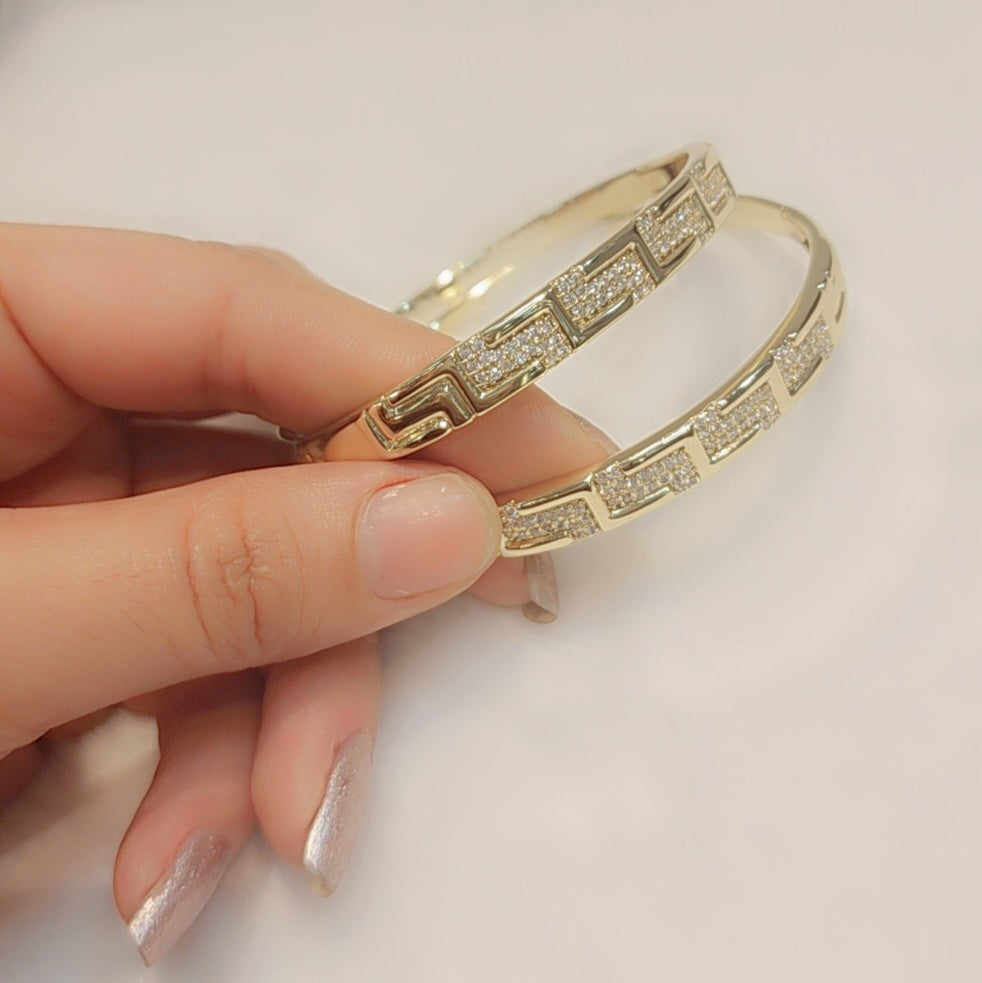 Gold plated bangles