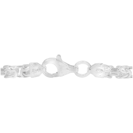 Sterling silver byzantine chain(4mm)