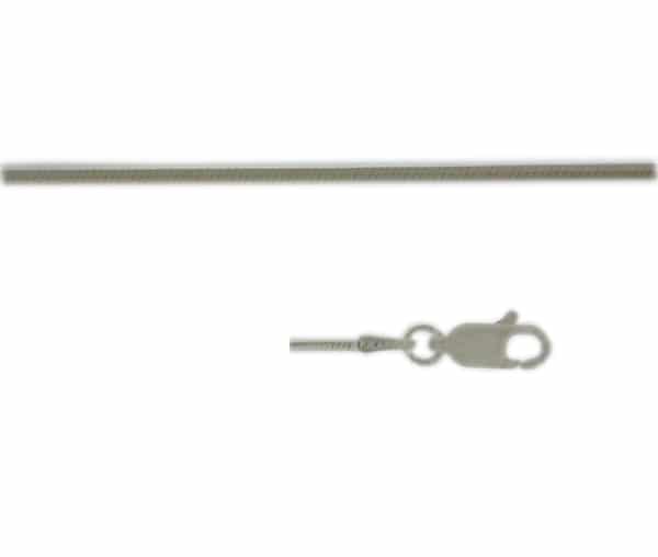 Chaîne serpent en argent sterling (1,2 mm)