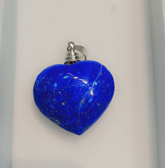 Sterling silver real Lapis stone