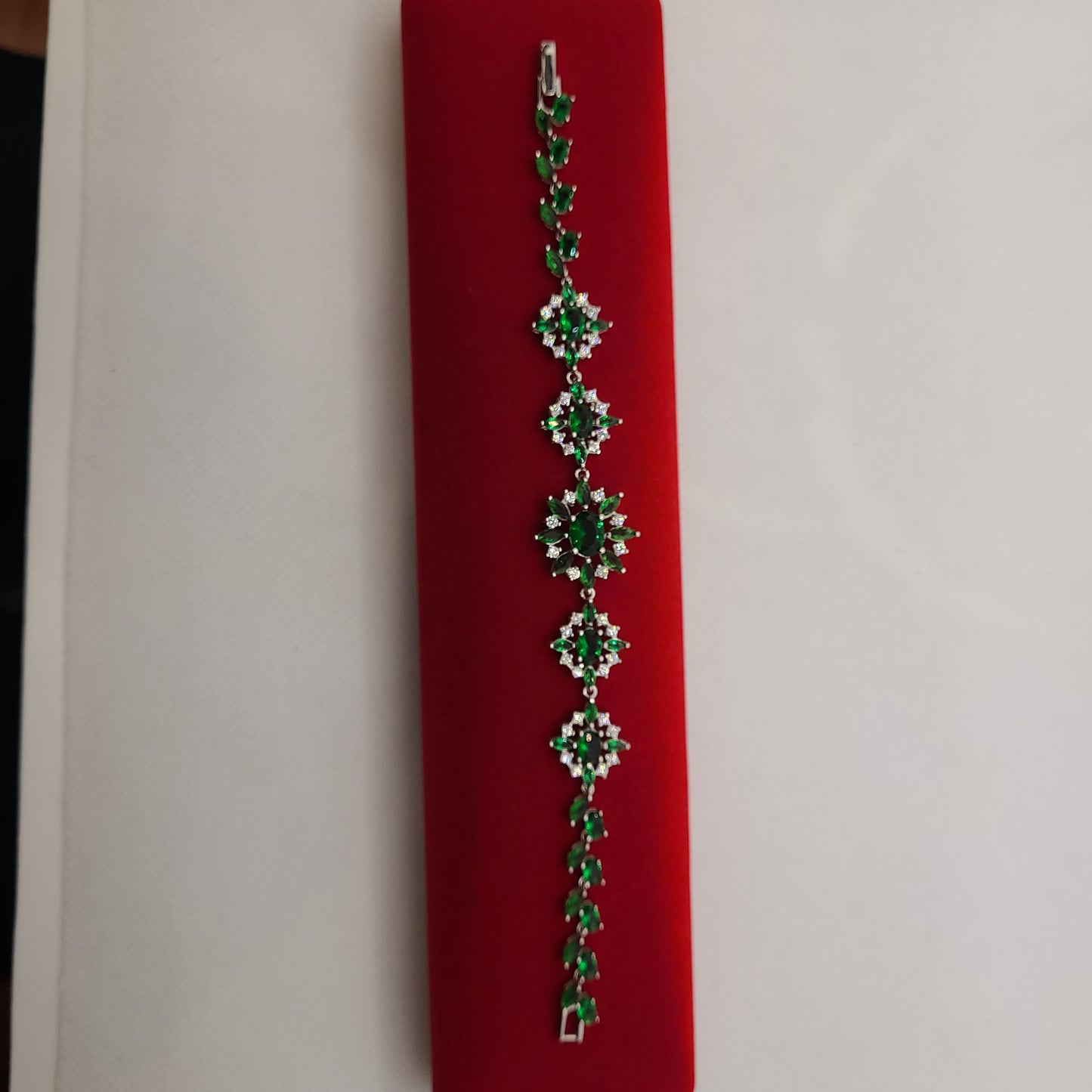 Bracelet en argent sterling avec pierres