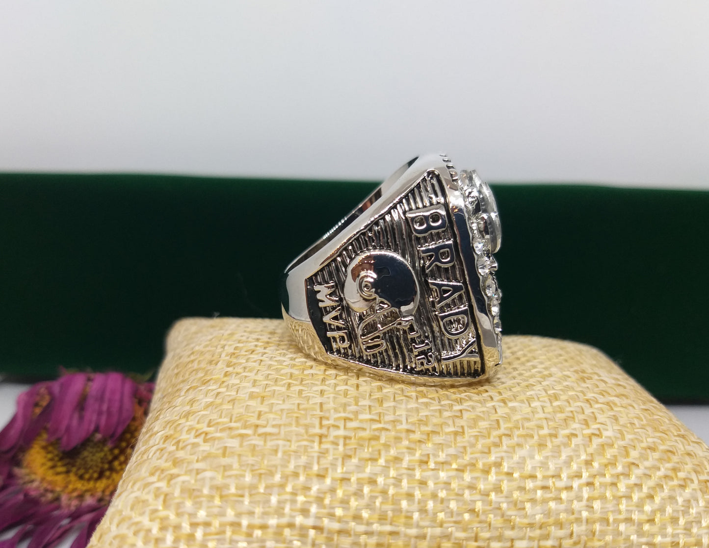 Bague de champion du monde Brady au Super Bowl 2018