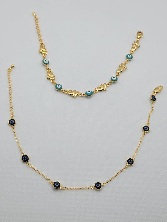 18K gold plated bracelets