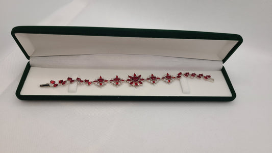 Bracelet en argent sterling avec pierres