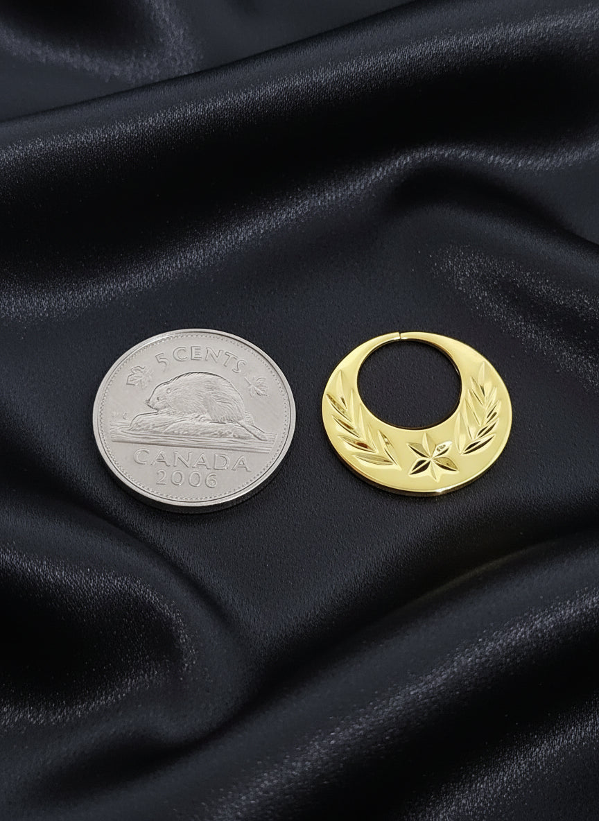 Star Gold Plated Nattiyan Earrings