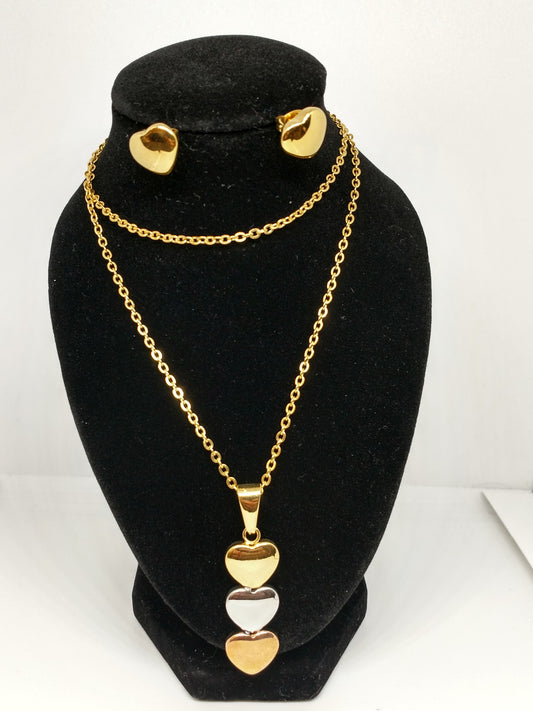 Ensemble d'amour en forme de cœur