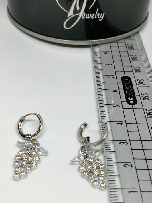 Boucles d'oreilles raisin