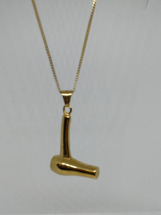 Pendentif Blowdry plaqué or