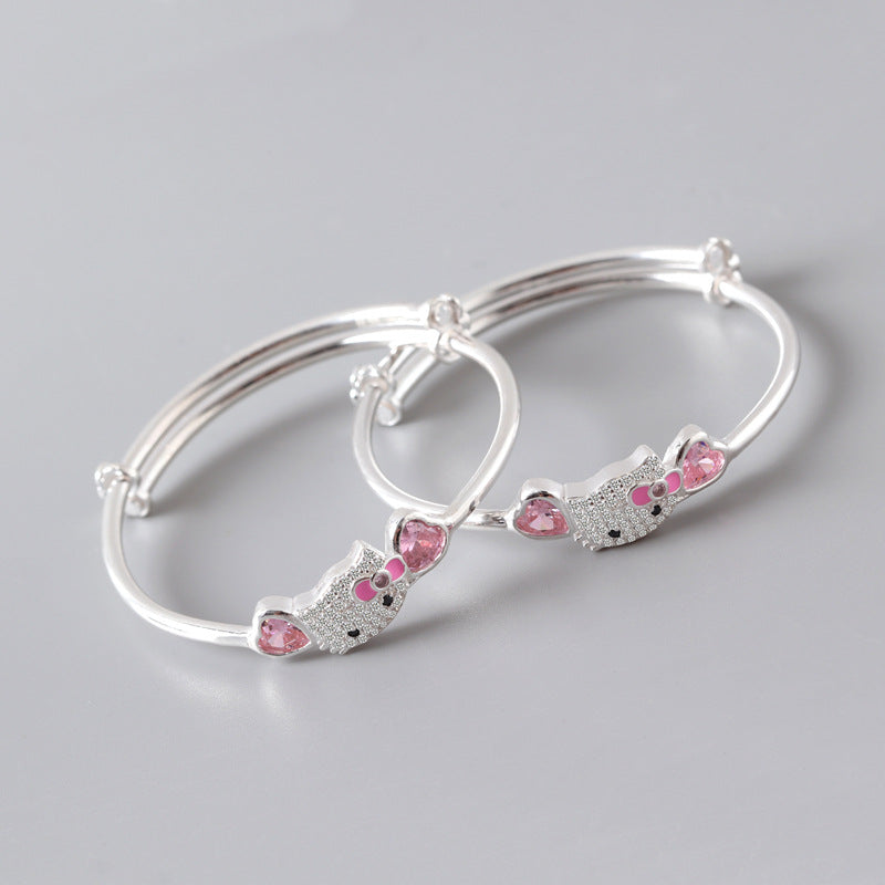 Bracelets Hello Kitty en argent sterling