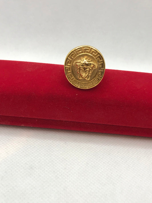 Bague design Versace plaquée or