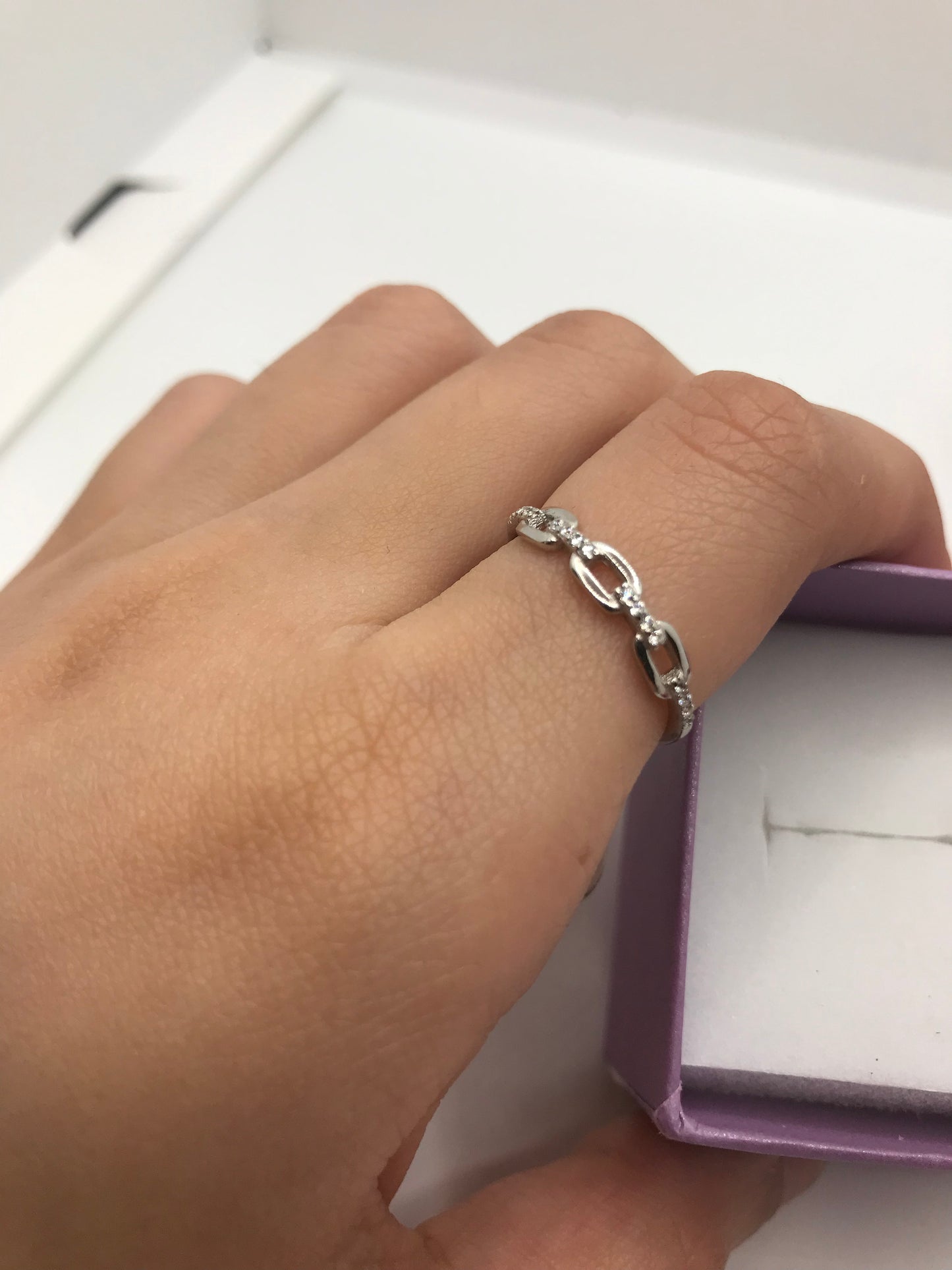 Bague en argent véritable
