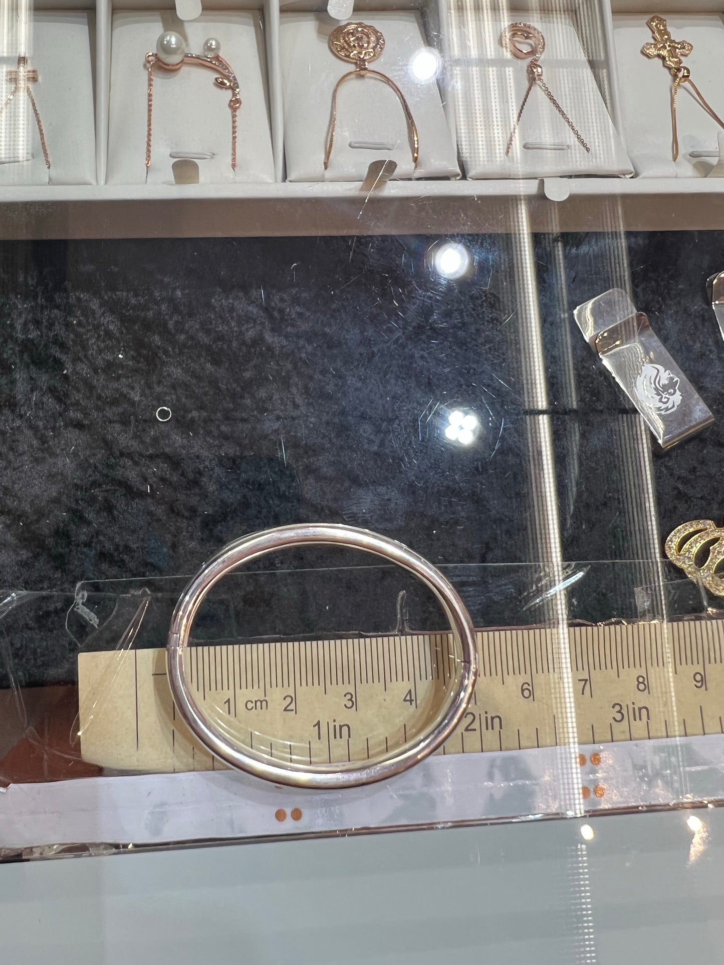 Bracelet bébé ovale en argent véritable