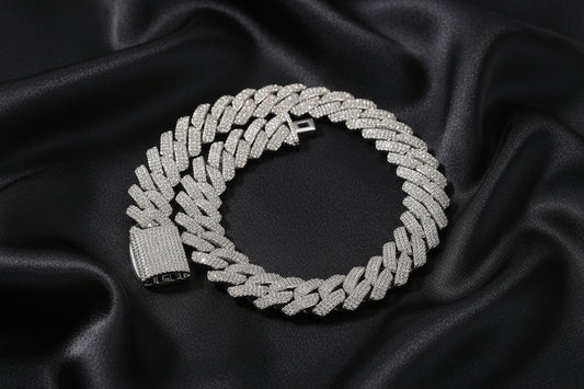 Iced Out 19mm Prong Cuban link iced out chain