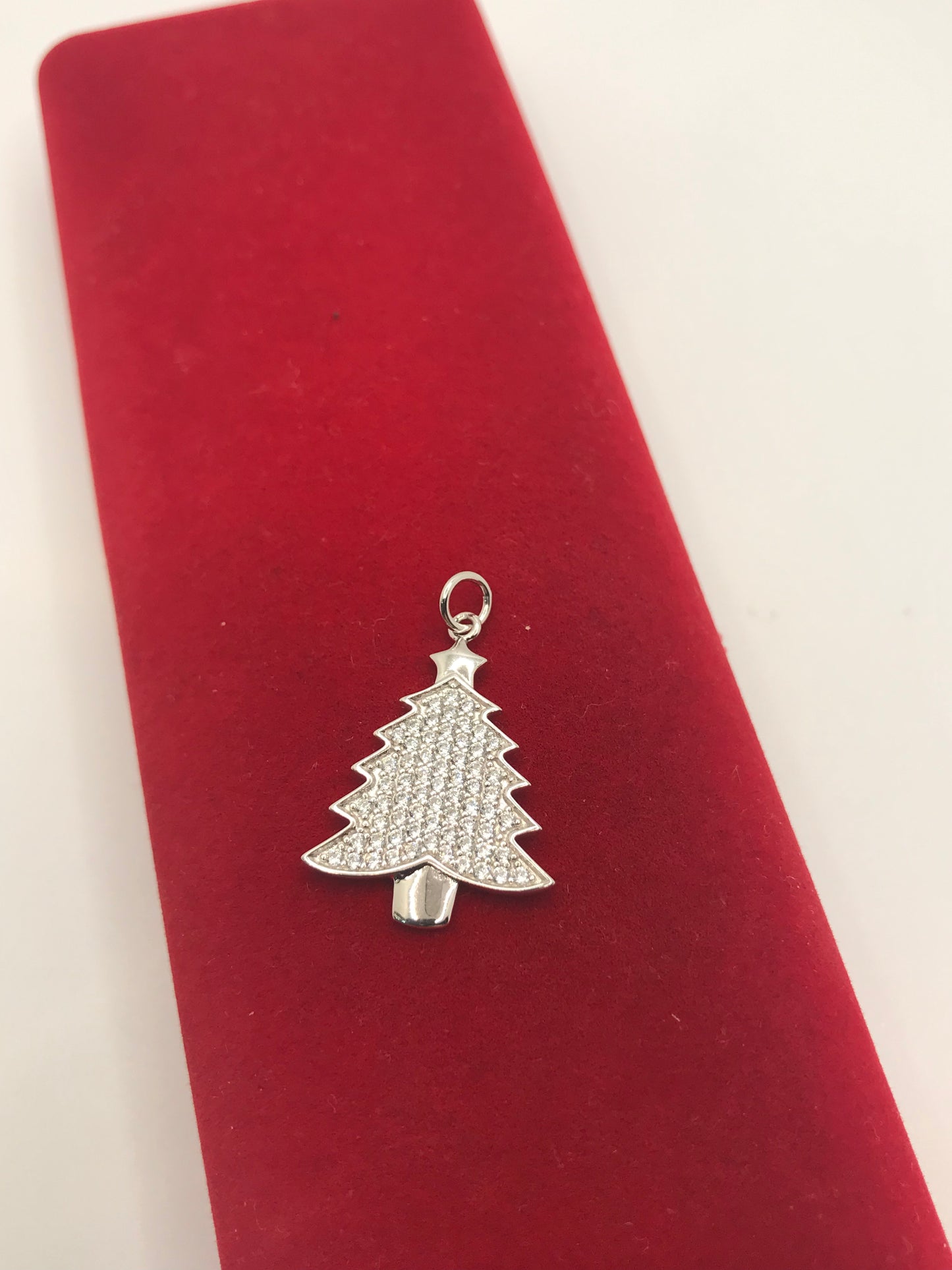 Pendentif arbre de Noël en argent sterling