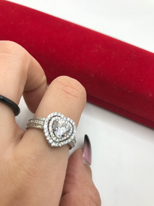 Bague cœur en argent sterling ❤️