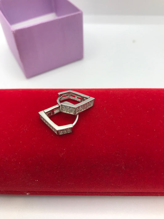 Créoles de créateur en argent sterling 925