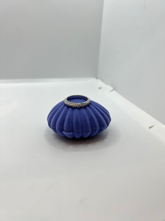 Bague de méditation en argent véritable pour femme