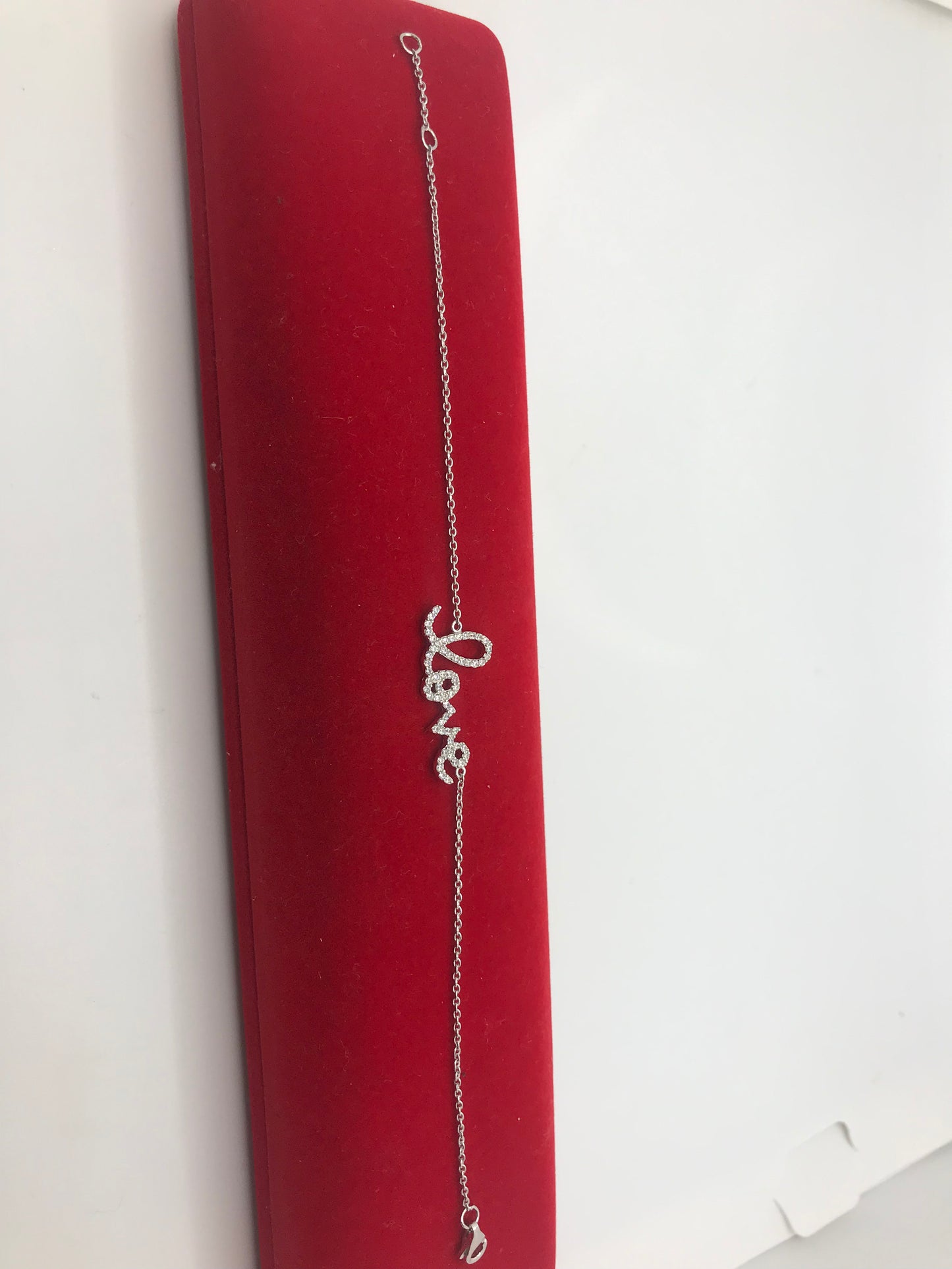 Bracelet d'amour en argent sterling