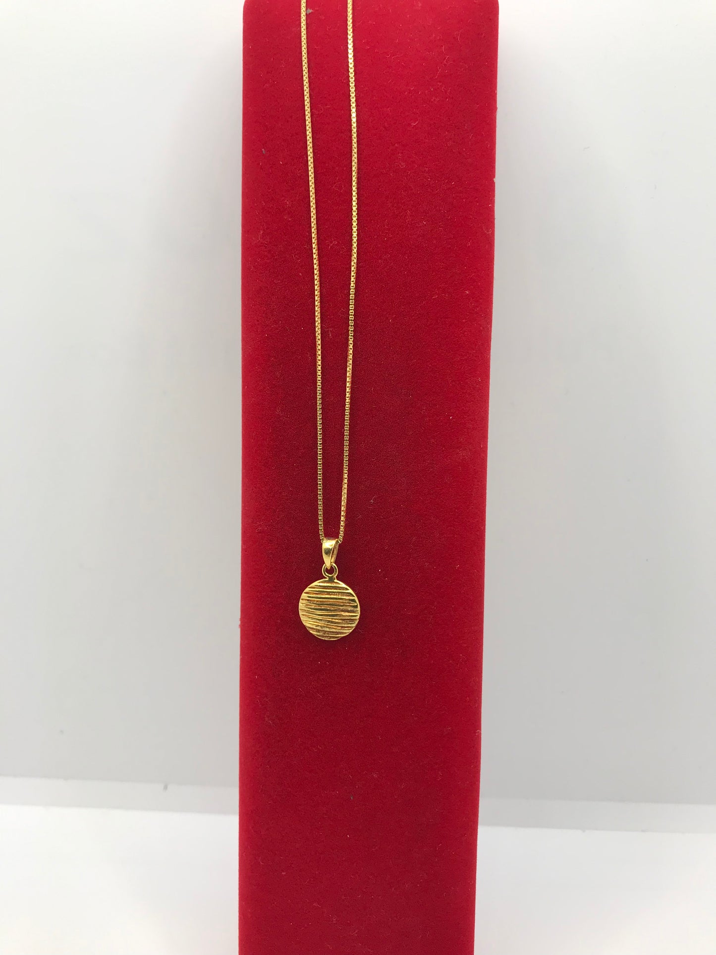 Collier rond en argent sterling rempli d'or