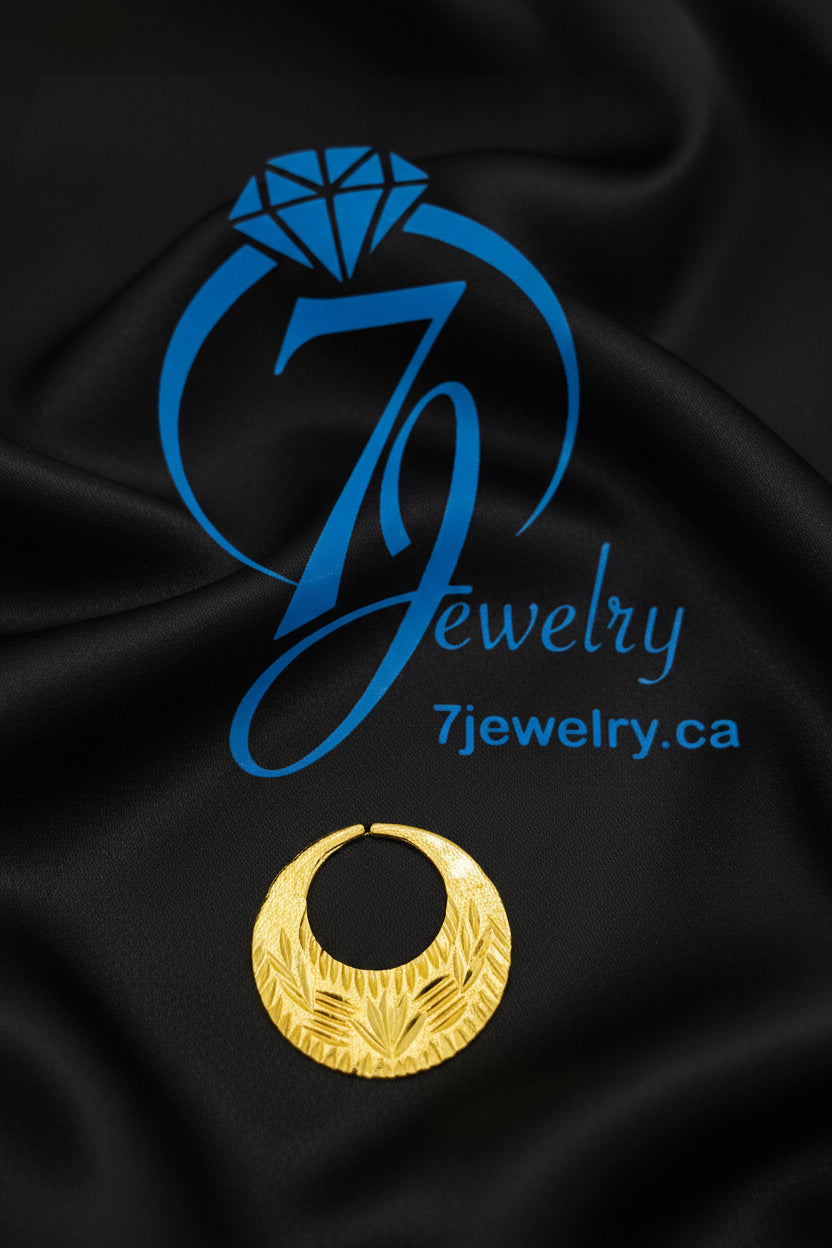 Real Silver 24k Gold Filled fashionable Nattiyan Earrings