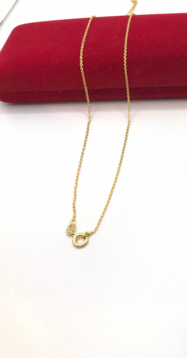 Real silver gold filled cable chain
