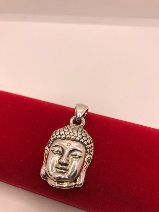 Pendentif visage de Bouddha en argent sterling
