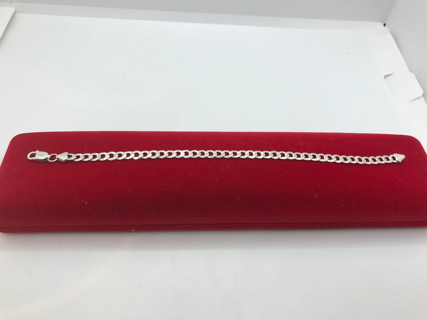 Bracelet gourmette en argent sterling