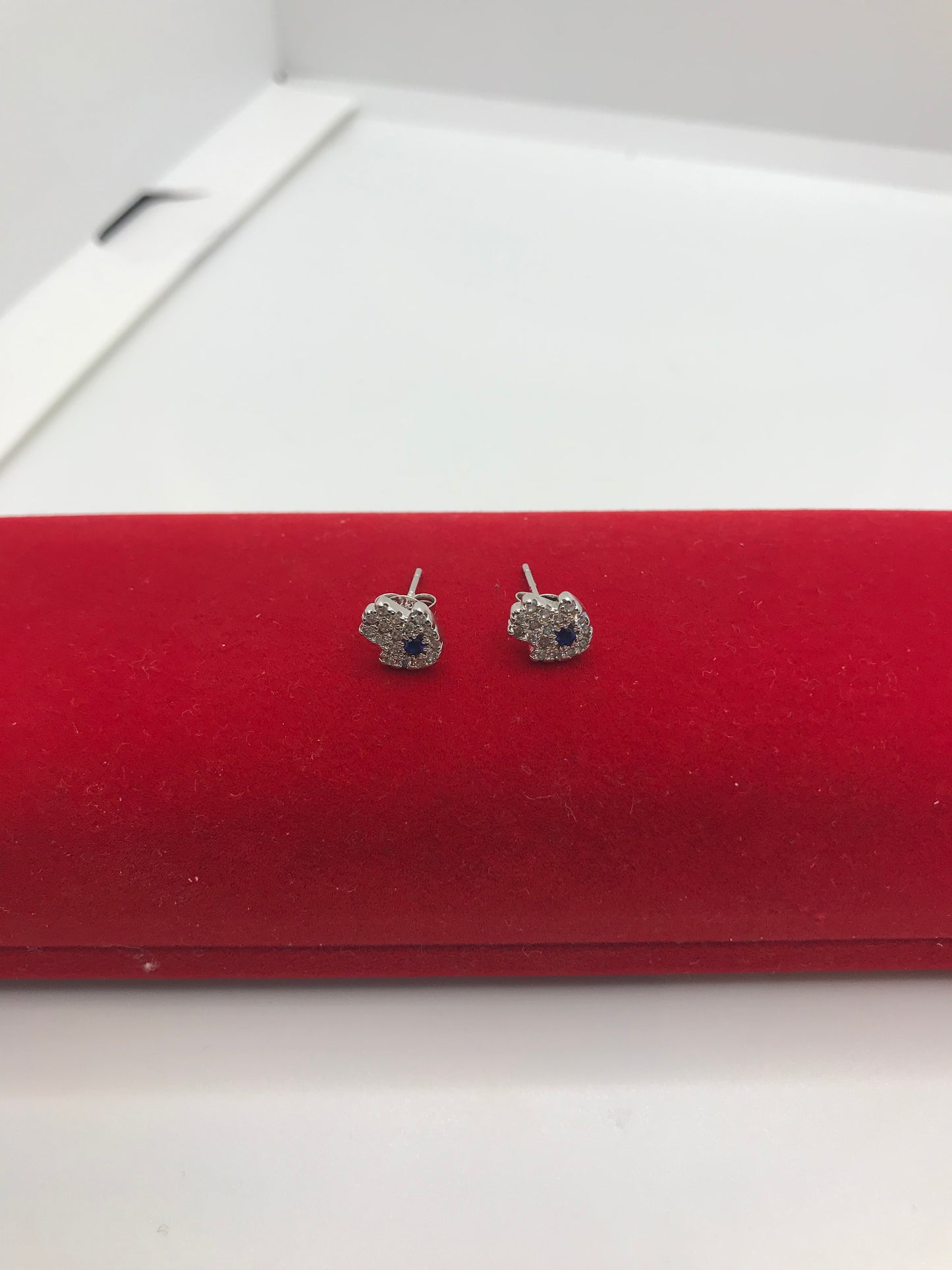 Boucles d'oreilles Hamsa en argent sterling 925