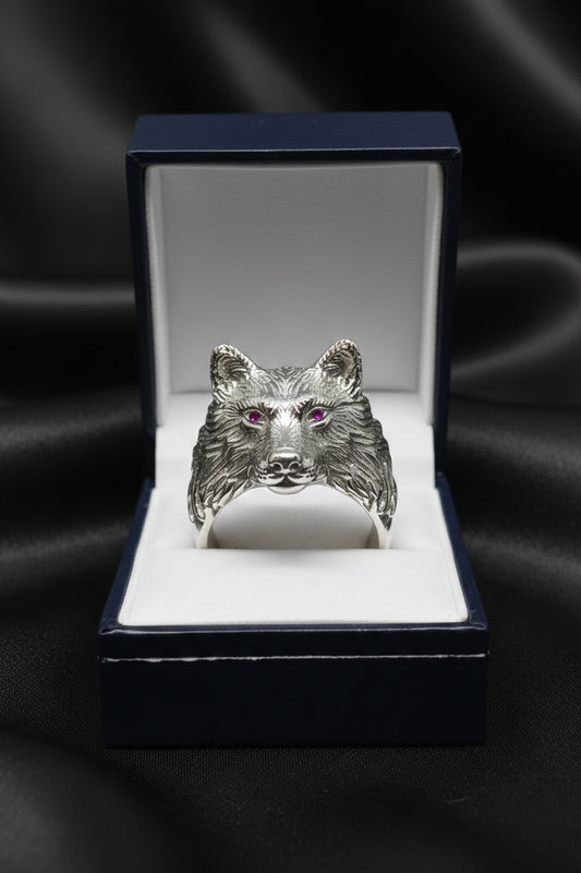 925 sterling silver wolf ring! - 7Jewelry